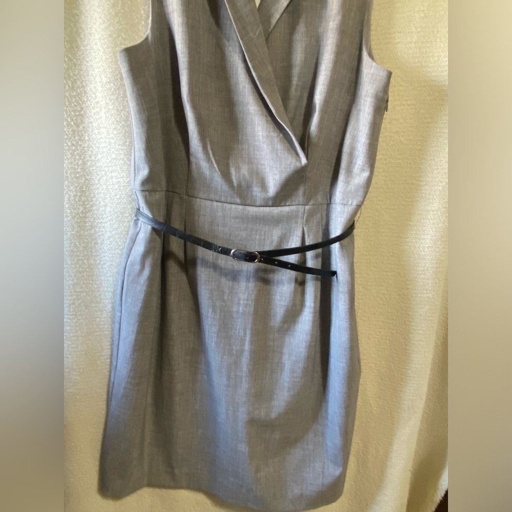 Ann Taylor Classic  DRESS Light Gray  SIZE 14